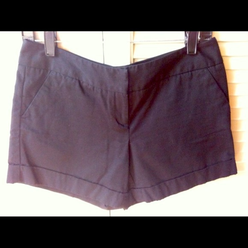 Black trouser shorts
